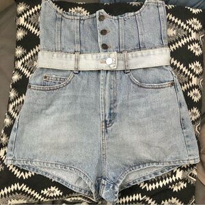 Miss Sixty y2k 00s high rise cotton jean short 24